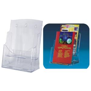 DISPLAY STAND A4 2단꽂이/책자/꽂이/안내/종이/아크릴/케이스/안내문/다용도/플라스틱/서류/보관함/잡지