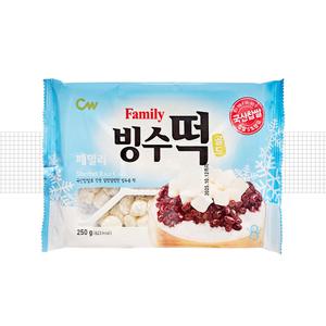 청우 패밀리 빙수떡 골드 250g 1개 I 간식 여름 팥빙수재료 빙수재료 찹쌀
