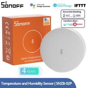 SONOFF SNZB 02P 온도 감지기 습도 스마트 호환 지그비 스마트싱스 알렉사 센서