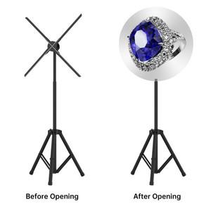42CM/50CM/56CM/65CM/80CM/100CM 3D 홀로그램 프로젝터 삼각대용 팬 브래킷