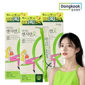동국제약 마시는 센시안 (14포) 3박스 병풀추출복합물 L-아르지닌 이너뷰티 액상 스틱