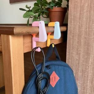 사무실 휴대용 가방거치대 캐릭터 책상 가방걸이 사무실 가방걸이 휴대용