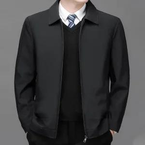 남성 댄디 카라 짚업자켓 봄 가을 패션 정장자켓