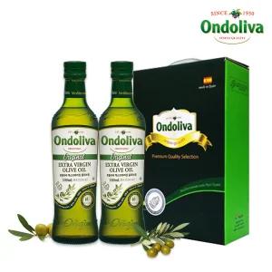 [온돌리바] 엑스트라버진 올리브유 500ml*2병 선물set 외