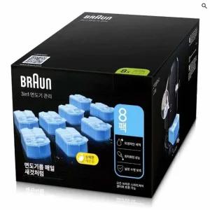 BRAUN 클린 앤 리뉴 면도기 세정액 CCR 8개입