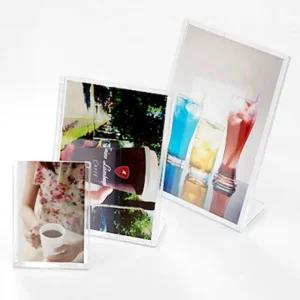 L자형 꽂이 A4 가로 297x210mm POP L자형 POP 안내판 표지판 가격판 메뉴판 메뉴표