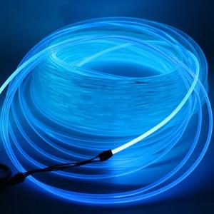 PMMA 사이드 글로우 광섬유 케이블 4.00mm (직경) 5m 자동차 홈 DIY LED 조명 행잉 램프 커튼 스타 천장 장