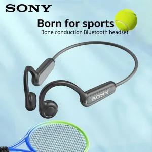 SONY 이어폰 Bluetooth 5.4 스포츠 무선 헤드폰 마이크 넥밴드 헤드폰이 포함된 골전도 헤드셋