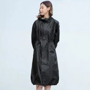 트렌드 남녀공용 바람막이 레인코트(M) (블랙) 우비