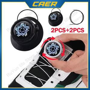1Pair 금속 와이어 회전 자동 버클 로프 운동화 신발 끈 /성 넥
