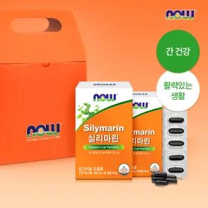 [나우푸드코리아] [선물박스] 나우푸드 실리마린 60캡슐 2박스 4개월분