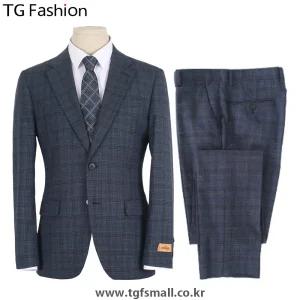 TG패션 울100 체크 패턴 슬림핏 정장세트 G193SUSW077