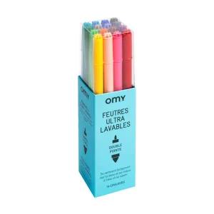 [인더스토리] OMY 펠트펜-울트라 워셔블(16PC) FEU201
