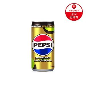 [롯데칠성][본사직영] 펩시제로슈거 제로카페인 라임향 210ml x 30캔
