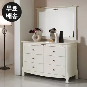 로엔 엔틱 화장대 세트 서랍장 수납 안방 서랍(1200)