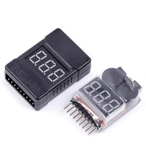 1개 세트 RC 전압 디스플레이 배터리 낮은 경보 부저 BX100 1S-8S 미터 테스터 차량 드론 헬리콥터Lipo 모