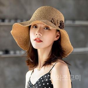 모자 여성용 접이식 여름 차양 자외선 차단 해변