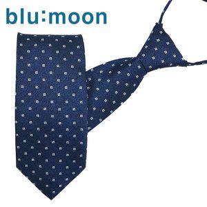 [블루문][blu:moon] 블루문 자동/지퍼넥타이 - 브라우니 네이비 8cm
