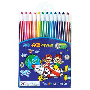 지구슈퍼색연필 12색 / 지구색연필 12색색연필