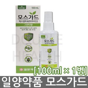 일양약품 모스가드 벅스넷 그린티향 100ml x 1개 //이카리딘성분 의약외품 모기기피제 진드기 건강두배로