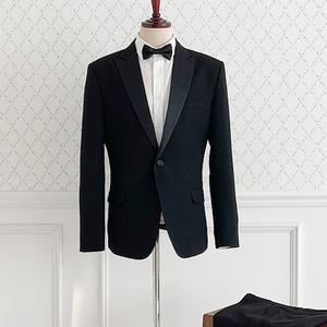 남자 블랙 턱시도 정장자켓 단품(L-3XL)/셋업수트 웨딩촬영 결혼식 남자예복 빅사이즈정장