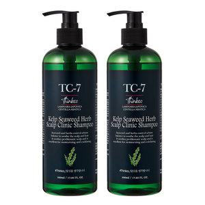 띵코 TC-7 다시마 씨위드 허브 스칼프 클리닉 샴푸 500ml 2개