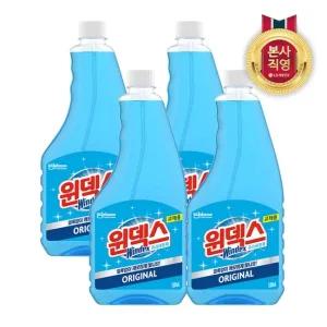 윈덱스 스프레이 유리세정제 리필 500ml x 4개