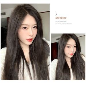온리정 긴생머리 매직스타일 똑딱이 헤어피스 붙임머리 부분가발 55cm 3개