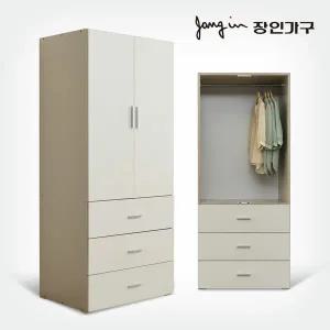 장인가구 코지 800 3단서랍 옷장 행거형
