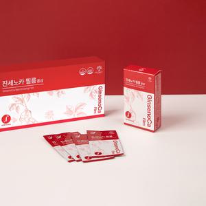 [진세노카 홍삼 필름 선물세트 20개입 X 3박스] 6년근 홍삼을 한 장에 - 녹여 먹는 구강용해필름, 어디서나 간편하게