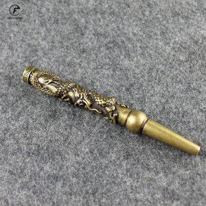 고급 디자인 신기한 특이한 빈티지 라이터 라이타 레트로 황동 스모크 드래곤 담배 홀더 필터 파이프 창의