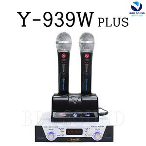 Y939W Y-939W PLUS 예음 무선핸드마이크 2대 충전식 노래방 EDGE-9S PRO-900II