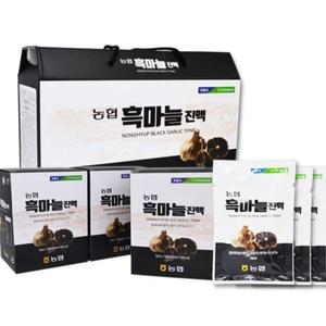 국내산 흑마늘 진액 70ml x 30포 발효 추출액 파우치 선물세트