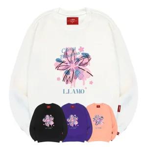 엘라모 3M 체리블라썸 맨투맨 남녀공용 빅사이즈 S~4XL
