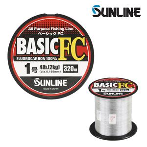 선라인 베이직 FC 카본 320m 대용량 라인 카본원줄 목줄 쇼크리더