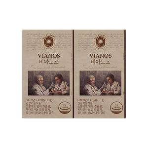 트루포뮬러 비아노스 600mg X 30캡슐 2박스 쏘팔메토 옥타코사놀 전립선 건강 영양제 도움 효능 비아녹스