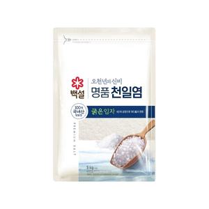 백설 명품 천일염 오천년의 신비 굵은입자 소금 5kg x1개