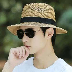 파나마햇 남자 비치 카우보이 휴가 바캉스 밀짚 모자 여름 보터햇 중절모