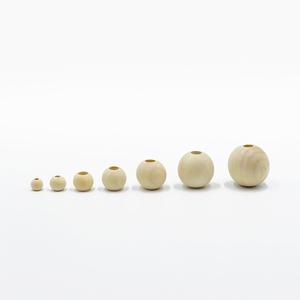 마크라메 비즈공예재료 내추럴 우드 비즈 12mm~40mm 우드볼 구슬 팔찌만들기 재료 키링부자재