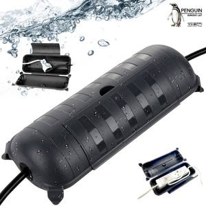 Waterproof 방수캡슐 (L) 블랙 CI-02 방수멀티탭 실외 전기코드/멀티탭커버 야외 전기연장선 릴선