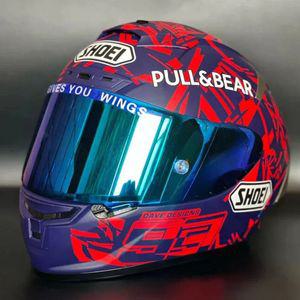 바이크헬멧 SHOEI X 14 헬멧  눈부신 TC 1 포틴 Spirit III 풀 페이스
