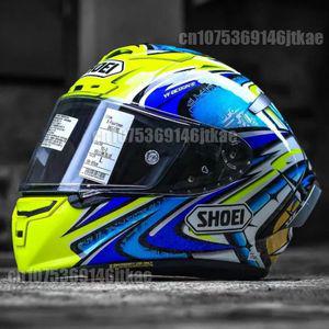 바이크헬멧 오토바이 풀 페이스 헬멧  SHOEI X 14 SPIRIT III 포틴 74 노