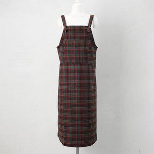 [아이우먼] 리스체크울멜빵원피스 LYQ234M411 빅사이즈