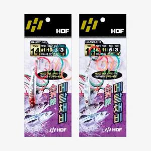 해동 스커트 메탈채비 3단 HA-3367 카드채비 고등어 삼치 낚시