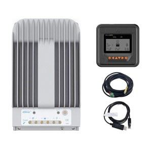 EPEVER MPPT 태양광 충전 컨트롤러 40A 150V PV 패널 음극 접지 W / LiFePO4 배터리용 MT50 원격 미터 [트레이서42150억]