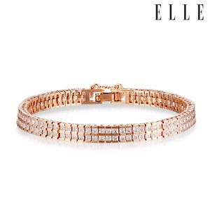 [엘르주얼리] 더블 큐빅 테니스 팔찌 ELBRBB093