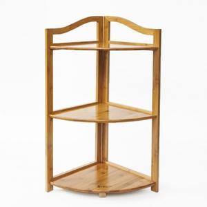 인테리어 대나무 거실 코너선반 모서리선반(73cm 3단)