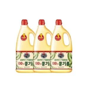 [백설] 백설 콩기름 1.8L 3개