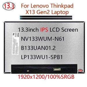 레노버 씽크패드 X13 Gen2 노트북 LCD 화면 IPS 1920x1200 NV133WUM-N61 V3.0 LP133WU1-SPB1 M133NW4J R3 B
