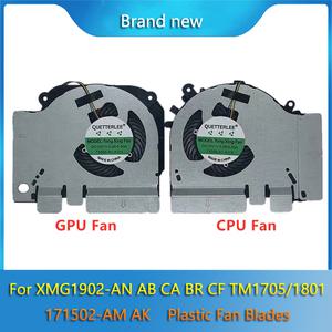 호환 샤오미 CPU GPU 냉각 FAN 라디에이터 플라스틱 블레이드 날 15.6 인치 XMG1902-AN AB CA BR CF TM1705